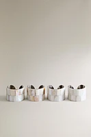 LOT PORTE-SERVIETTES NACRE (LOT DE 4)