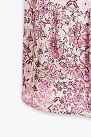 PUFF SLEEVE PRINT DRESS