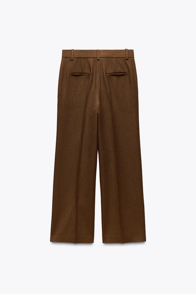 ZW COLLECTION MANTECO WOOL WIDE-LEG PANTS