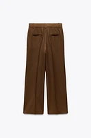 ZW COLLECTION MANTECO WOOL WIDE-LEG PANTS
