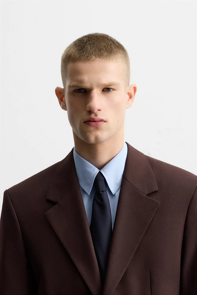 100% WOOL TEXTURED TIE
