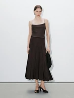 Skirt with flounce detail - Studio