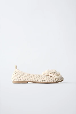 BALLERINES FLEUR CROCHET