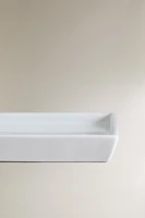 PLATEAU SALLE DE BAIN FAÏENCE BLANCHE