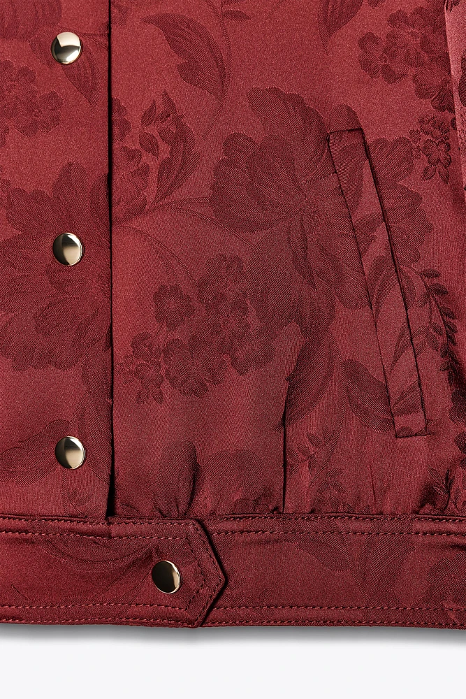 BLOUSON AVIATEUR EN JACQUARD
