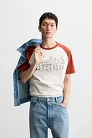 WASHED PRINTED T-SHIRT