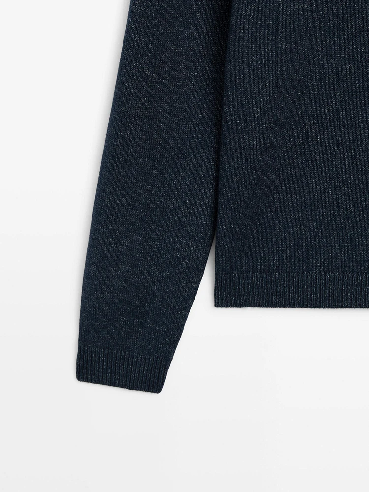 100% cotton knit sweater