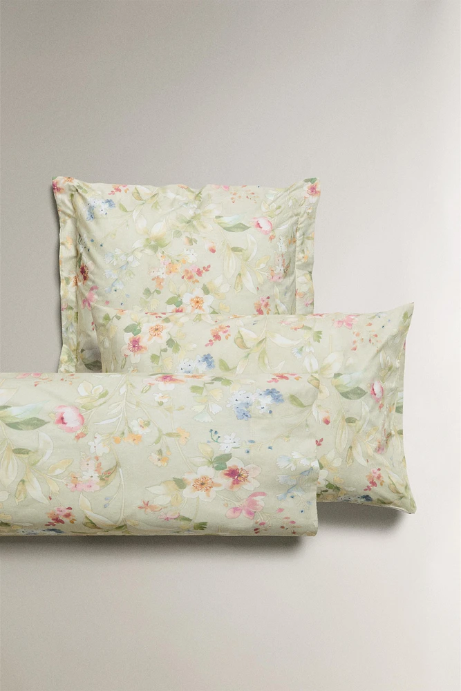 TAIE D’OREILLER IMPRIMÉ FLORAL