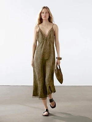 Robe midi nuisette transparence