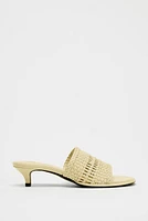 BRAIDED UPPER MULES