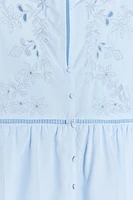SHORT SLEEVE RUFFLE SHIRT