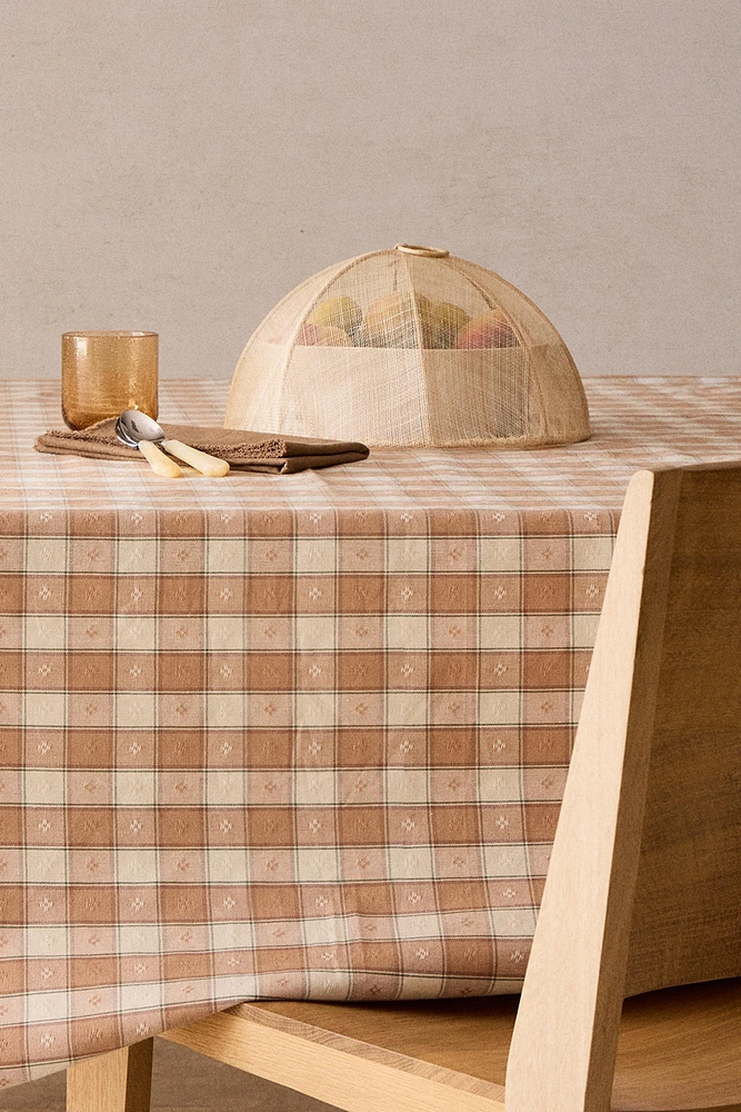 NAPPE CARREAU FIL TEINTÉ