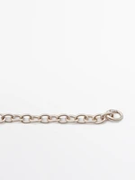 Chain belt with star rhinestones