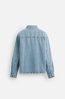 CHEMISE EN JEAN COUPE CARRÉE