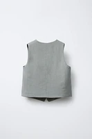 GILET DE COSTUME EN LIN