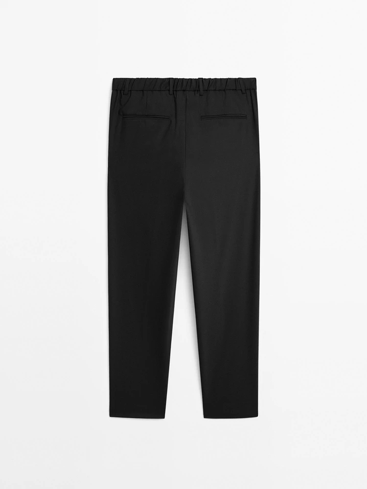 Pantalon relaxed fit à pinces