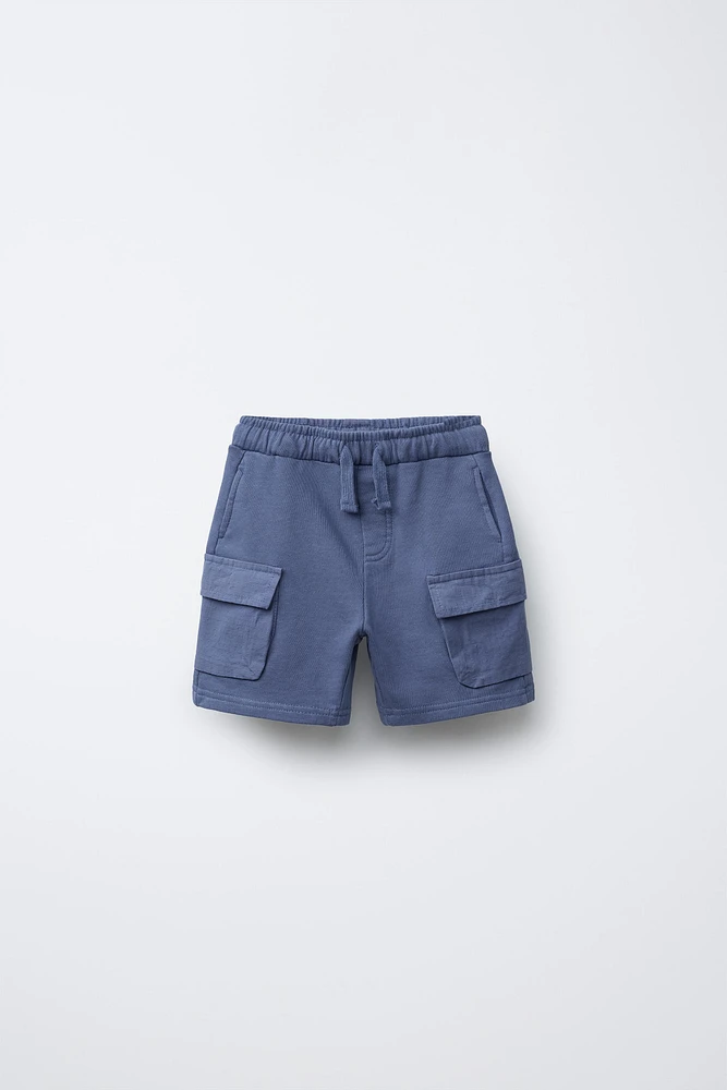 PLUSH CARGO SHORTS