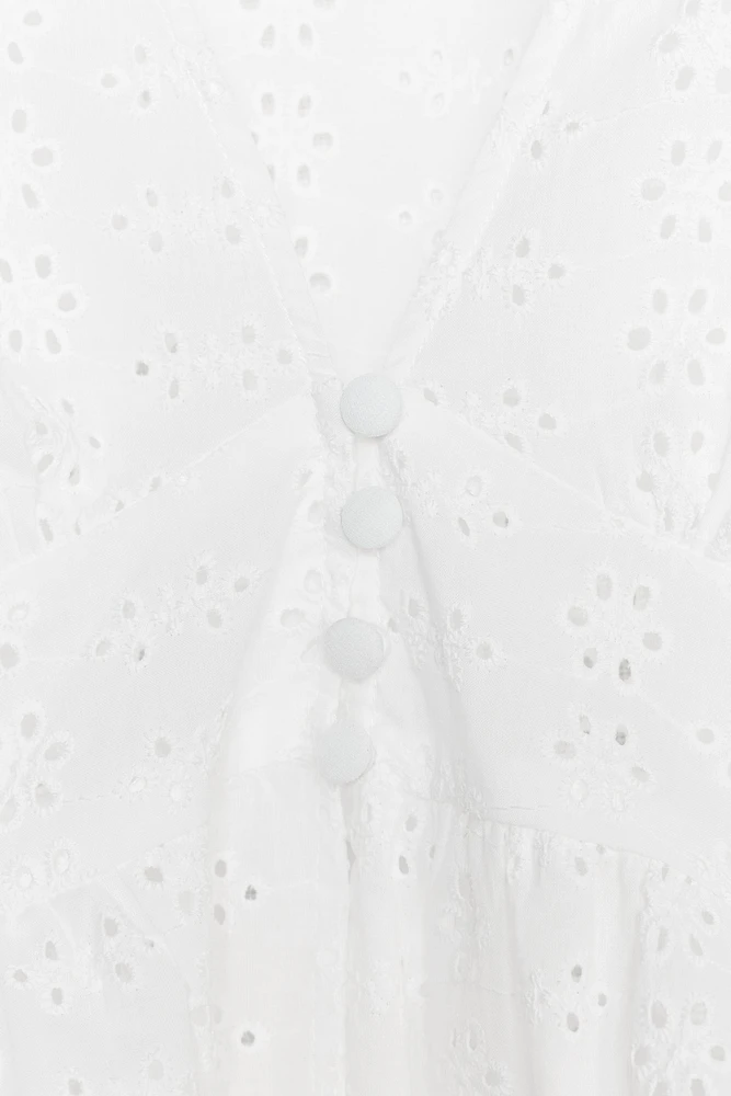 EYELET EMBROIDERY SHIRT