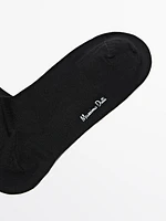 Chaussettes hautes en coton mercerisé mélangé