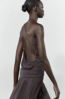 RUCHED ASYMMETRIC TOP