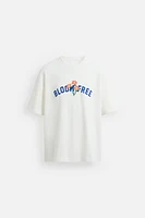 EMBROIDERED TEXT T-SHIRT
