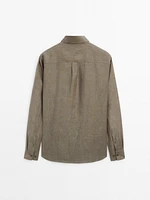 Chemise avec poches 100 % lin