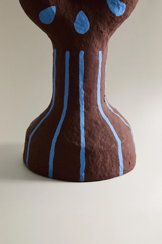 PAPIER-MÂCHÉ CANDLESTICK