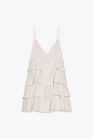 RUFFLED SHORT DRESS