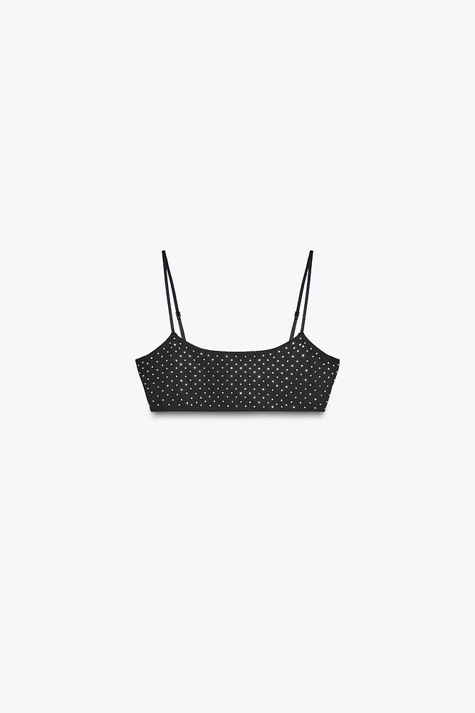 SHIMMER CROPPED TOP