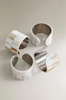 LOT PORTE-SERVIETTES NACRE (LOT DE 4)