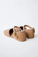 BALLERINES À TALON CROCHET