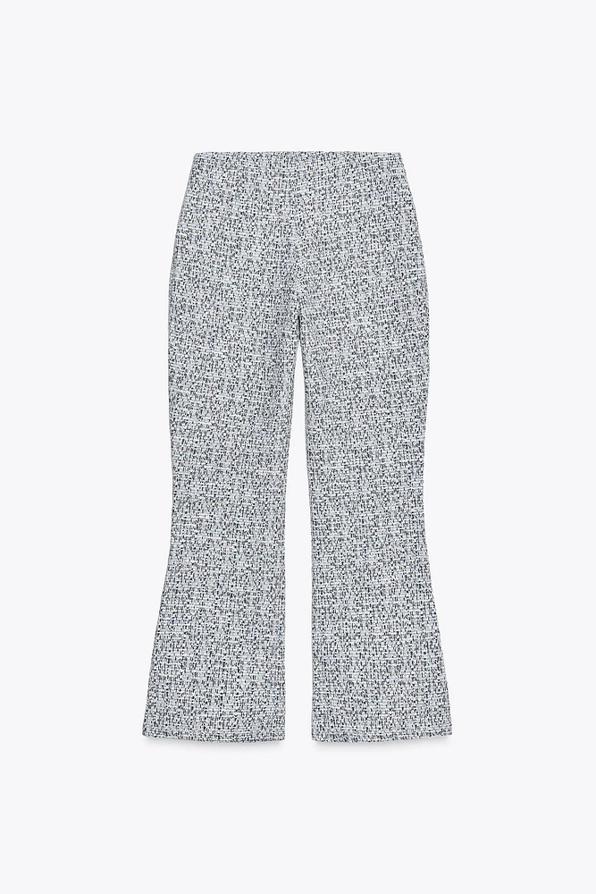 STRUCTURED FLARED PANTS