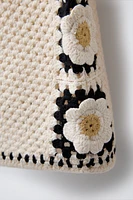 ROBE EN MAILLE À FLEURS CROCHET