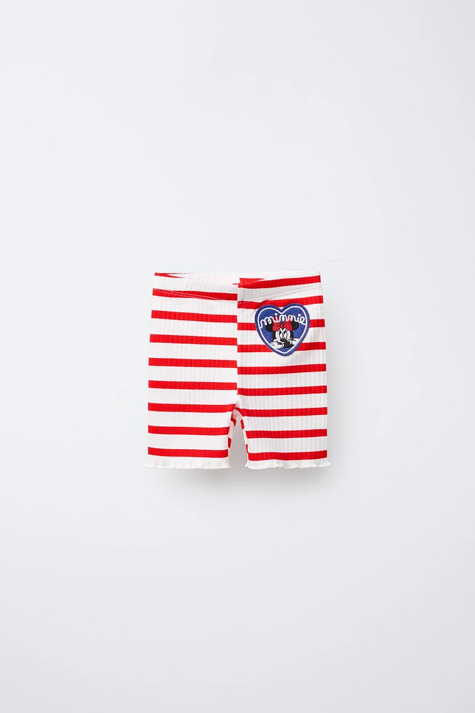 MINNIE MOUSE © DISNEY STRIPED BIKE SHORTS
