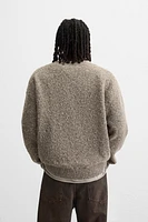 TEXTURED BOUCLÉ SWEATER