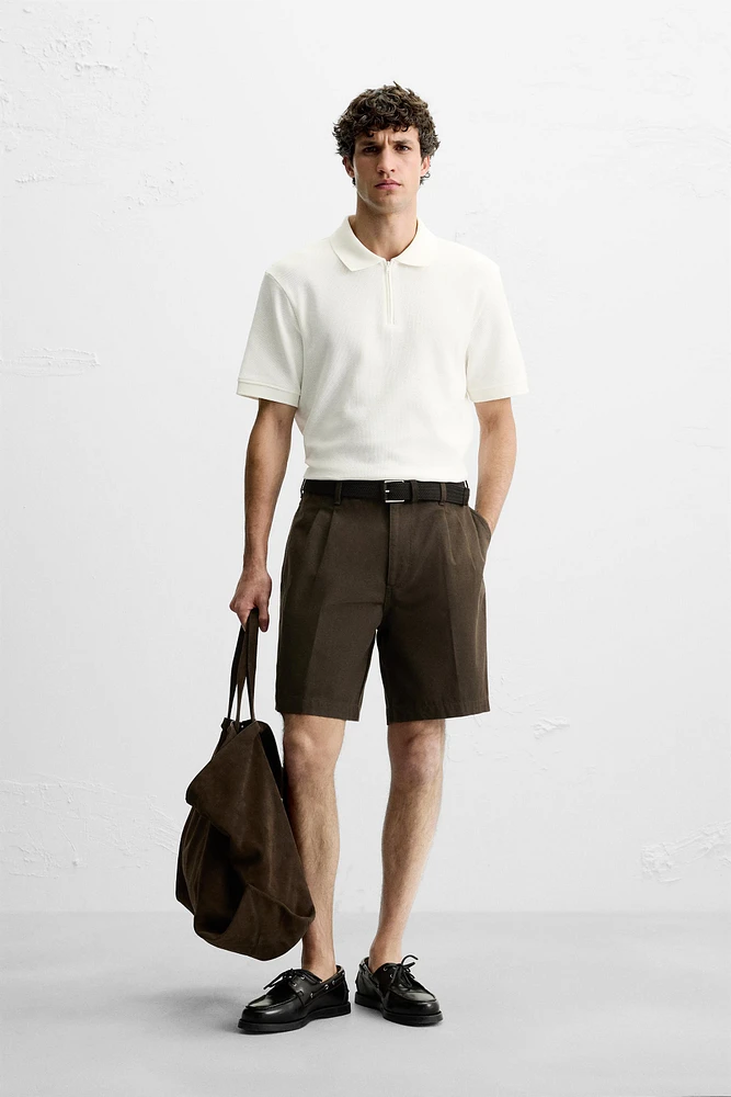 QUARTER ZIP POLO