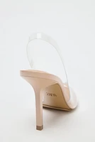 CHAUSSURES OUVERTES À L'ARRIÈRE TALONS EN VINYLE