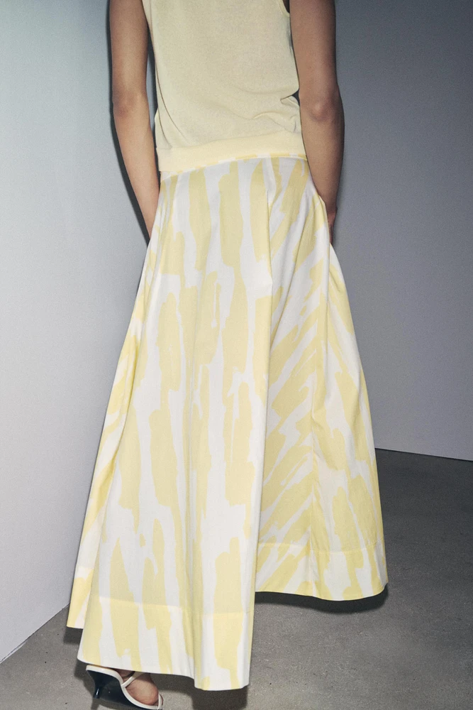 PRINTED MIDI SKIRT ZW COLLECTION