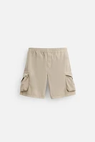 RELAXED FIT CARGO SHORTS