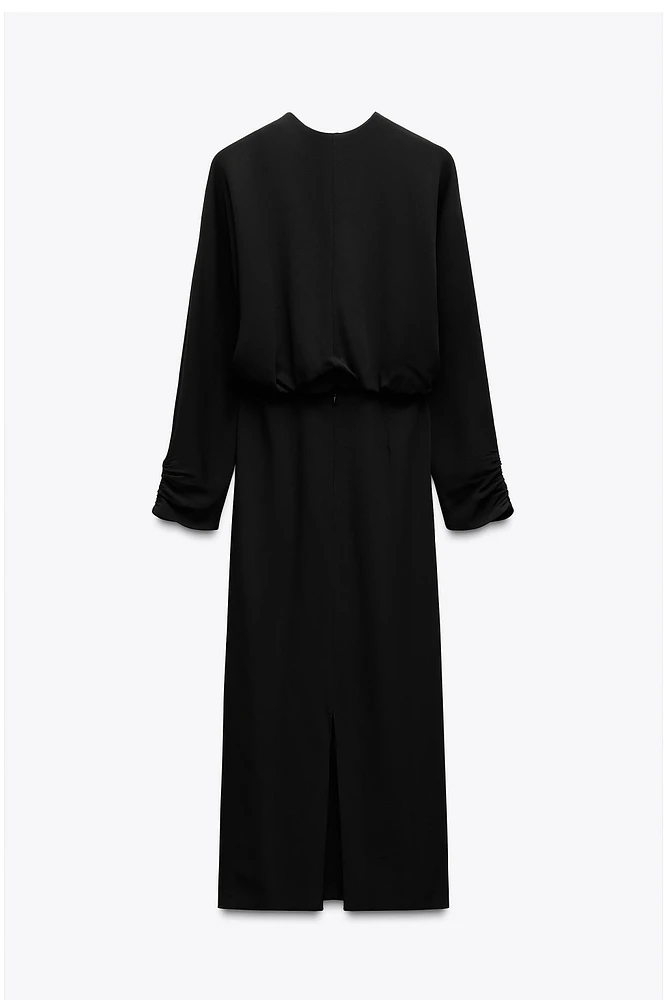 ROBE MI-LONGUE DRAPÉE COLLECTION ZW