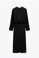 ROBE MI-LONGUE DRAPÉE COLLECTION ZW