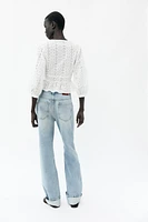 EYELET EMBROIDERY SHIRT
