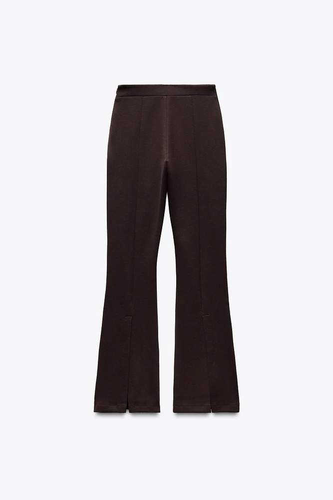 PANTALON FLARE INTERLOCK