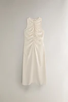 GATHERED SILK NIGHTGOWN