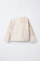 SWISS EMBROIDERED PATCHWORK KIMONO