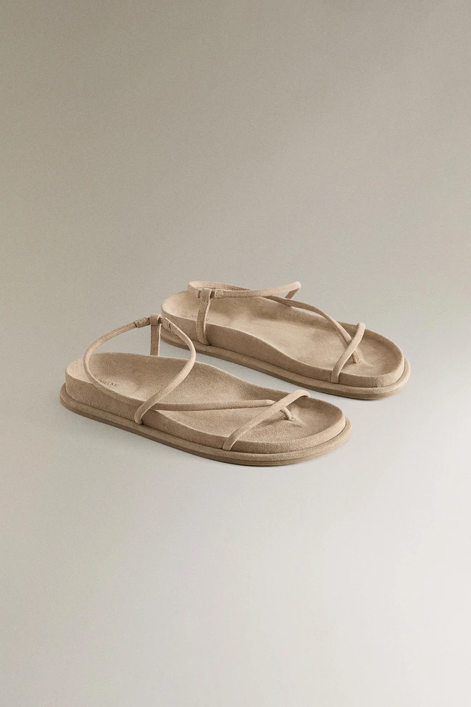 SANDALES CUIR BRIDES