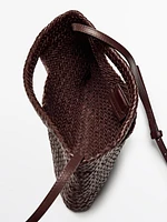 Woven nappa leather mini bag