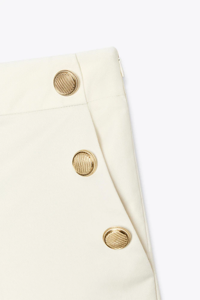 JUPE-CULOTTE BOUTONS