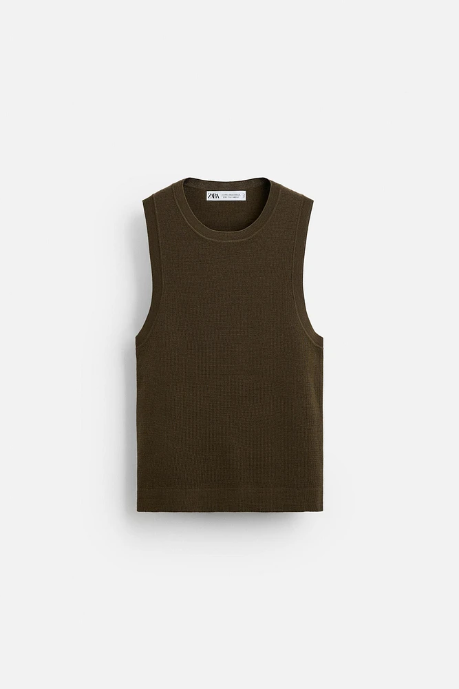 DÉBARDEUR EN MAILLE ÉDITION LIMITÉE