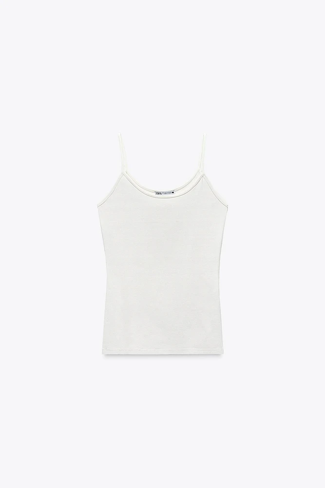 POLYAMIDE SPAGHETTI STRAP CAMISOLE